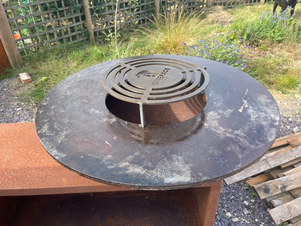 Corten Steel Rectangular Base BBQ Grill - Image 3