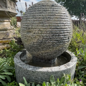 'Atmo-sphere' Solid Granite Sphere Water Feature