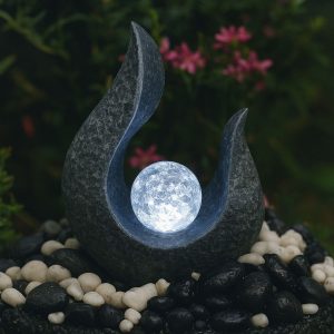The 'Astrologer' solid carved granite stone water feature
