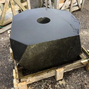 Basalt rock water feature