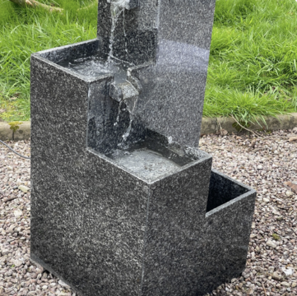 'Waterfalls' cascading granite water feature