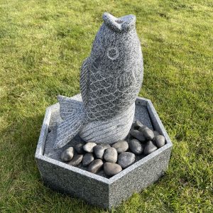 Koi Elegantly Carved Carp Water Feature