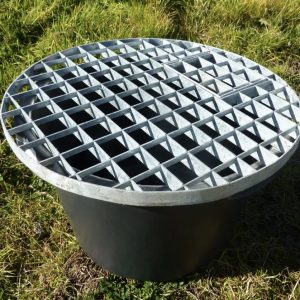 Water feature underground reservoir with galvanised steel grid x 4 sizes